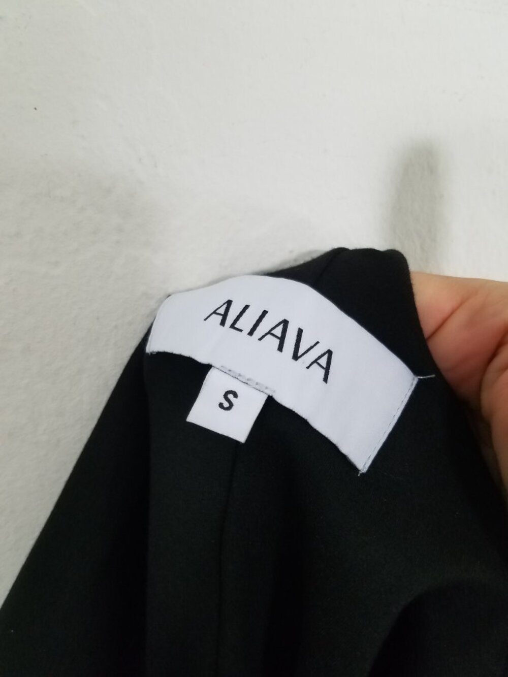 Aliava Hilda Ponte De Roma Cotout Midi Dress One Sleeve Black Size S - Picture 5 of 5